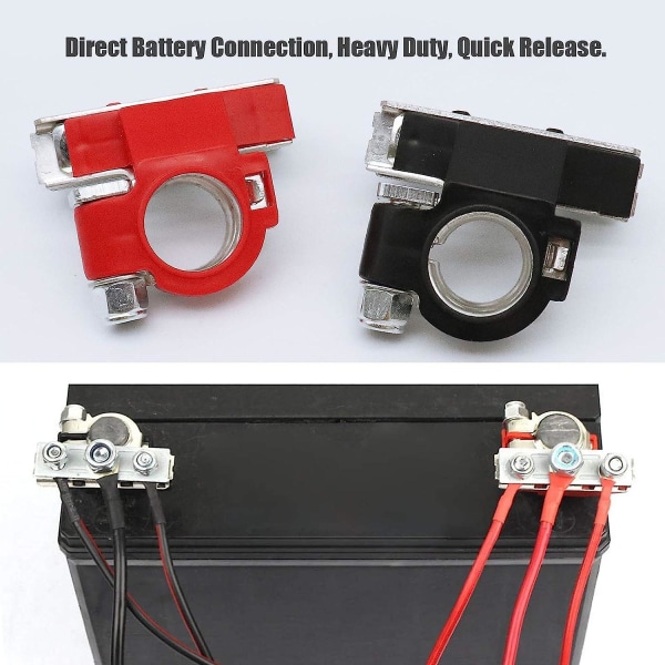 2 delar batteriterminaler positiva och negativa batterianslutningsklämmor Batteriterminal för husvagn