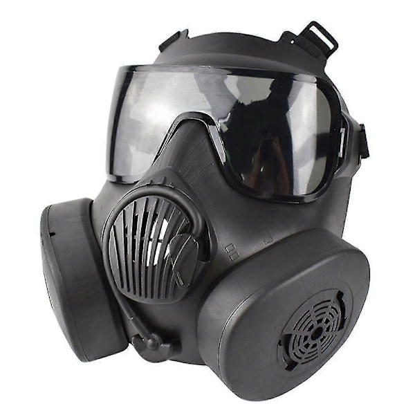 Skyddande Taktisk Andningsmask Helmask Gasmask För Militär Airsoft Skytte Jakt Ridning Cs Spel Cosplay Skydd Brun