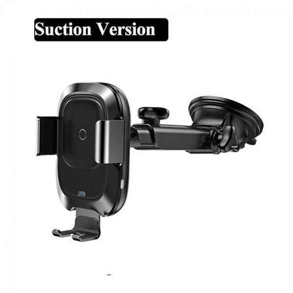 10w trådlös laddare biltelefonhållare 12 och 11 Pro Xs Max Xr 4,5 tums smartphone biltelefon | Representativ telefonhållare (svart)