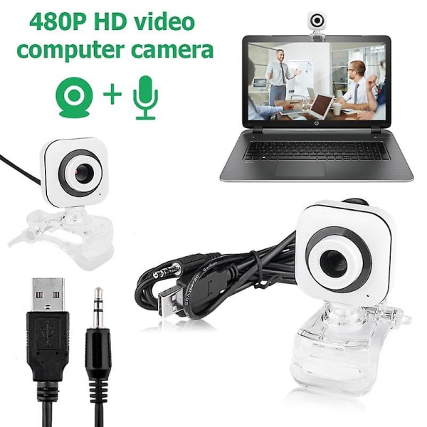 2021 Webcam Usb 2.0 Kamera Autofokus Webkameraer Webcams Med Mikrofon Hd Laptop Til Windows 2000 Win10 Til Desktop Computer