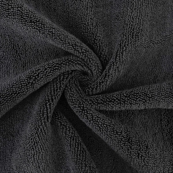 Premium Mikrokuitu Puhdistusliina, 30 X 30 Cm (12 Pakkausta) (musta)
