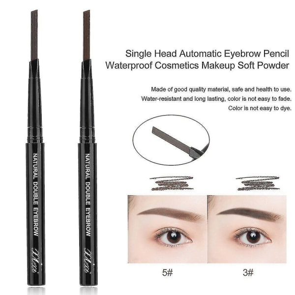Single Head Automatic Eyebrow Pencil Waterproof Cosmetics Pehmeä meikkipuuteri