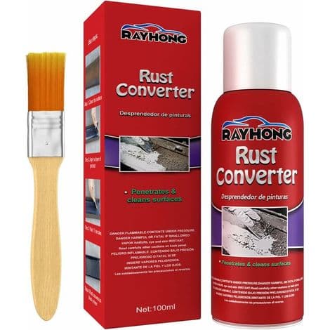 Flerbruks rustfjerner. Rusthemmer. Rustfjerningsspray for bilunderstell med børste. Vedlikeholdsrengjøring rustfjerner. 100 ml