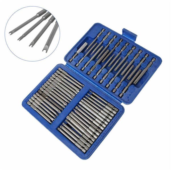 Sett med 50 S2-bits, 75 mm elektrisk bitsgruppe (galvanisering)
