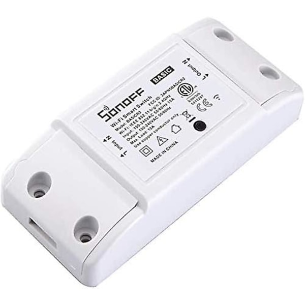 Sonoff Basic R2 Wifi Smart Light Switch Trådløs fjernbetjening Smart Timer Control Via Amazon Echo Alexa App, Android Ios-2