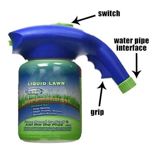Lawn Sprayer Seed Liquid Hydro Seeding System Mousse Kotitalouksien Nurmikonhoito Bdliv