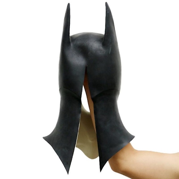 Men Batman Maske Halloween Fest Cosplay Kostyme Prop Hodeplagg