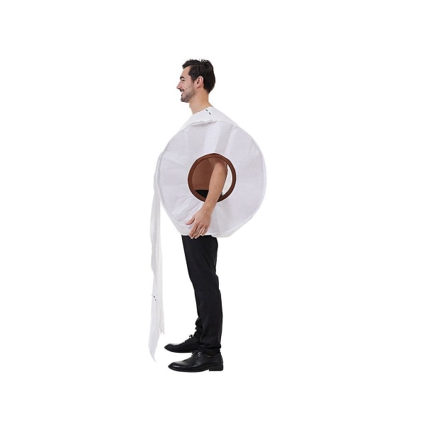 Gigantisk toalettpapirrull voksen kostyme Morsom kostyme for menn og kvinner Stor rull med toalettpapir C