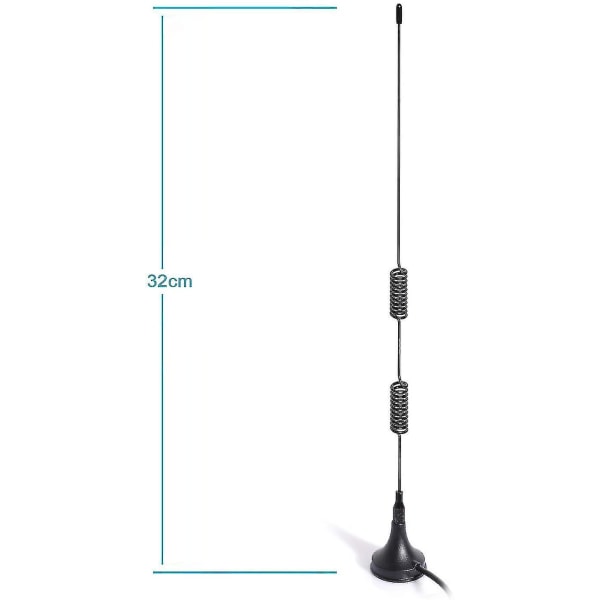 Ham-radiopoliisiskannerin antenni, amatööriradiomobiiliradio, skannerin antenni, magneettijalusta, Bnc-urosantenni, yhteensopiva