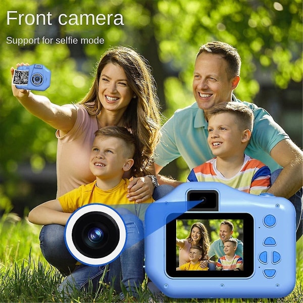 Barnekamera med øyeblikkelig utskrift med 1080P Selfie digitalkamera Jenter Gutter Bursdagsgave Rosa