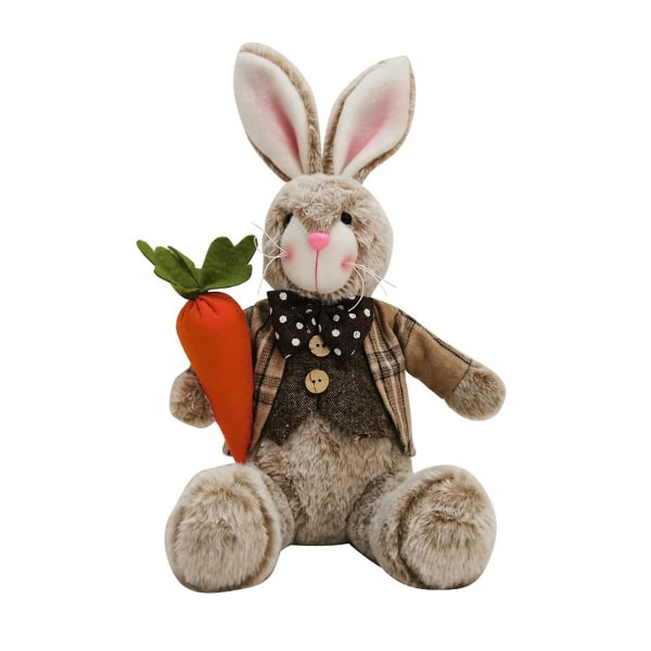 Påske Cute Bunny Party Ornament Spring Bordplade Holiday Room Decoration