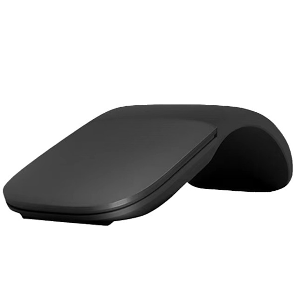 Microsoft Arc Mouse Bluetooth-mus for PC-bærbare datamaskiner, kompatibel med Windows, Mac og Chrome OS (tynn, lett, bærbar, taktil) – svart