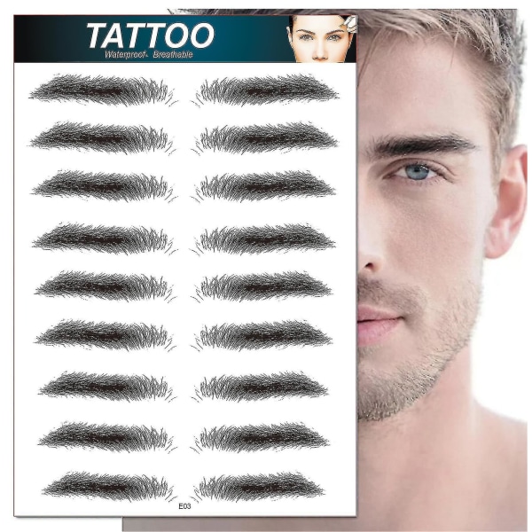 4d hår-lignende vandtæt øjenbryn tatoveringer Stickers Grooming Sticker