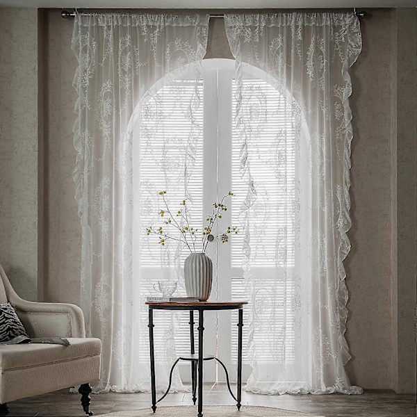Blonde gardiner, vinduesdekoration, boho gardiner, elegante designs, stilfuld indretning, moderne accenter
