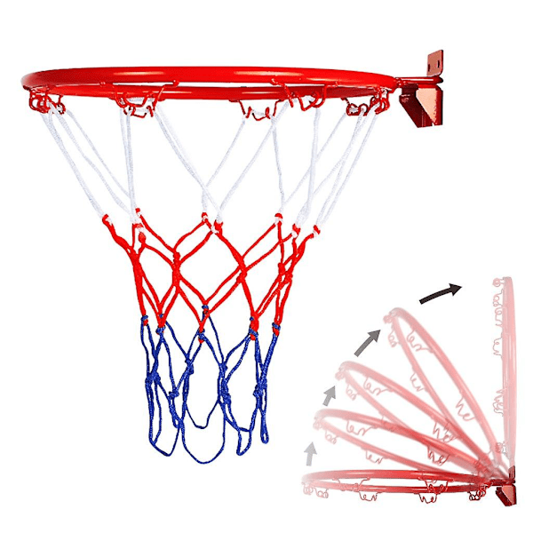 Barn Hängande Basketboll Väggmonterad Korg Fälg För Utomhus Inomhus Mycket Hållbar