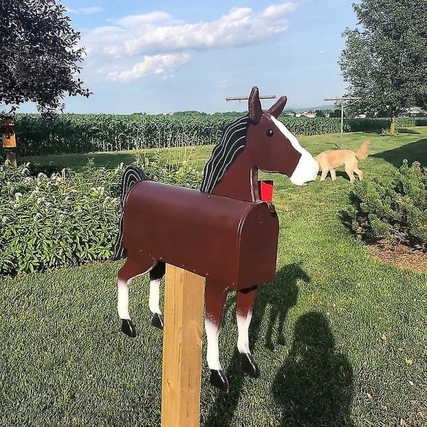 Miman Unique Horse Mailbox Rural Style Mailbox