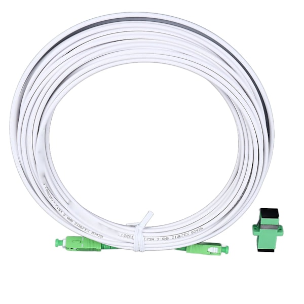 Pansret SC Patchkabel med Flenskontakt 5m for Optisk Modemforlengelse - Single Mode SC APC for FTTH FTTB FTTP