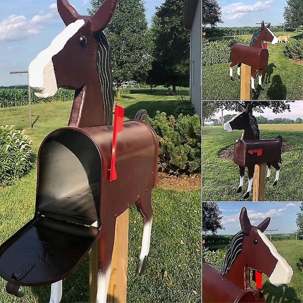 Miman Unique Horse Mailbox Rural Style Mailbox