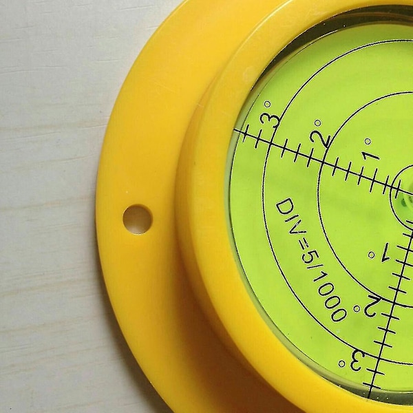 Disc Precision Boblevandslibelle Rund 90mm Bærbar Rund Boblevandslibelle