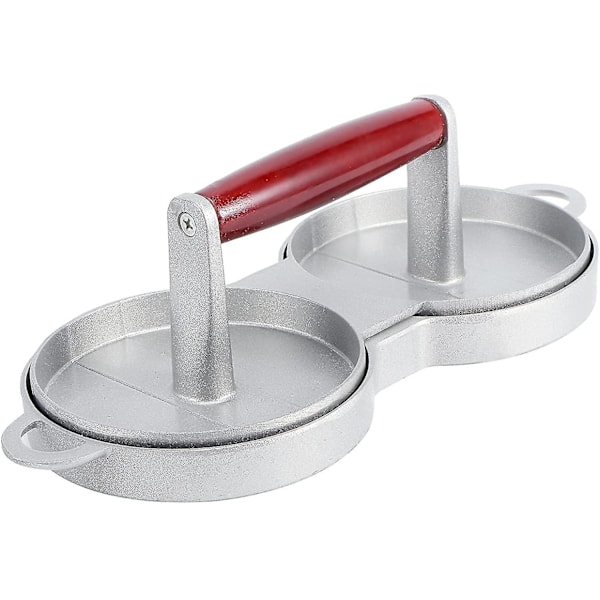 Burgerpresse, rustfrit stål, justerbar burgerpresse, non-stick belagt patty ny