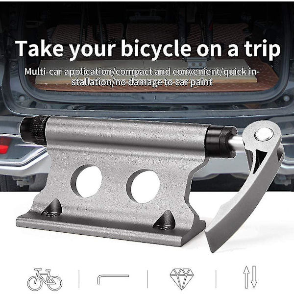 Snabbkoppling Gaffelhållare, Cykelblock Gaffelhållare Aluminiumlegering Snabbkoppling Cykel Framgaffel Fastklämma Bagagehållare