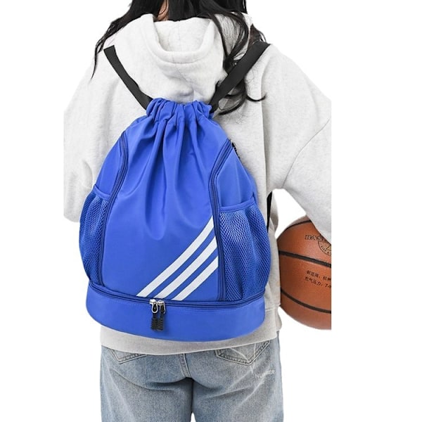 Lett og allsidig våt og tørr separasjon tursekk basketball fotball bag Purple