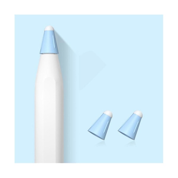 For 1/2. 10 stk Silikonerstatning blyantspisser Deksel Touchscreen Stylus Penneveske Nib, blå