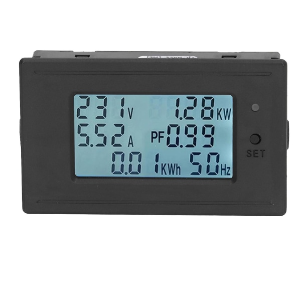 Batterikapasitetsmonitor Strømspenning Temperaturindikator Bakgrunnsbelyst LCD-skjerm Batterimåler Dc 6200v
