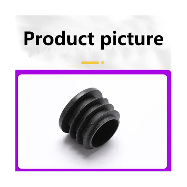 Stål Rør Støvsikkert Indre Prop Diameter 30mm Plastik Flad Hoved Prop Rundt Rør Med Rustfrit Stål