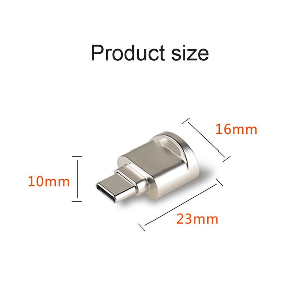 3 in 1 -muistikortinlukijat Micro USB Type C -sovitin Usb-c Muistikorttisovitin Usean kortinlukija