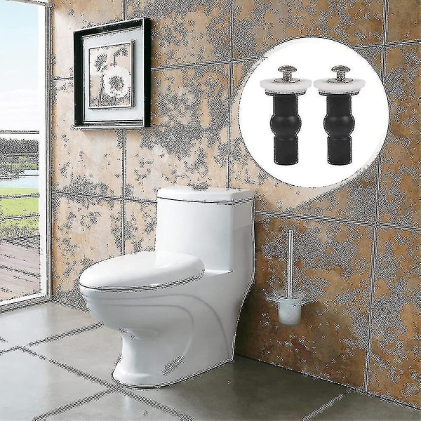 4 Pack WC-istuimen saranat Ruuvit WC-istuimen kiinnikkeet Kiinnitä laajeneva kumi ylämutterit ruuvit kiinnitysistuimen laitteisto
