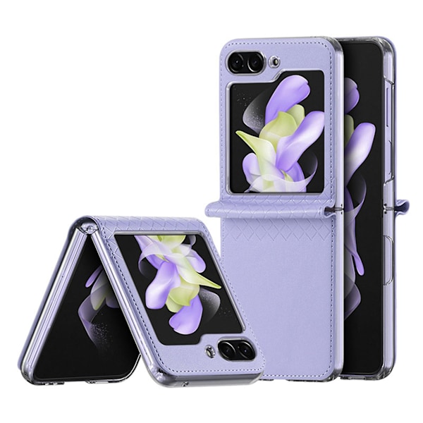 Fodral Kompatibelt med Samsung Galaxy Z Flip 5, PU Läder Stötsäkert Skyddande Skal