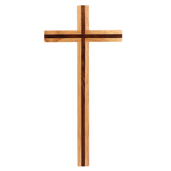1 stk Tre Kors Hengesmykke Trehåndverk Kors Hengesmykke (Tre Farge)
