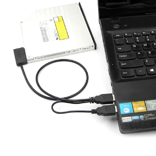 Usb Sata -sovitinkaapeli Sata 13p - Usb2.0 / tyyppi A -asemakäyttökaapeli