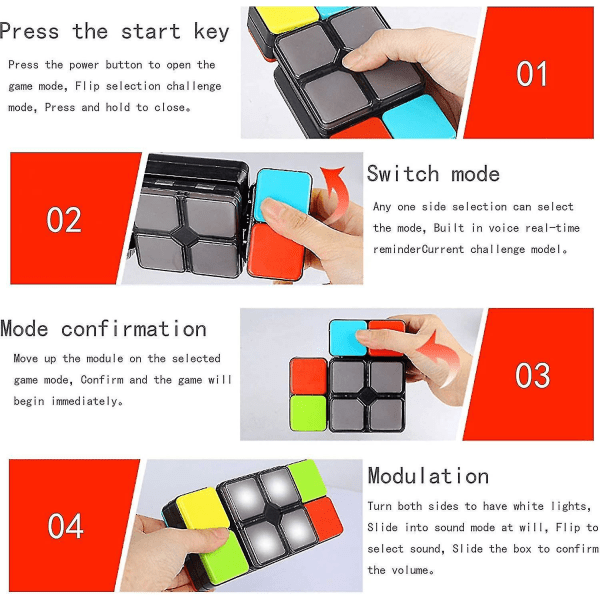 Music Magic Cube Toys, elektronisk Music Cube Speed ​​Cube Novelty Puzzle Game