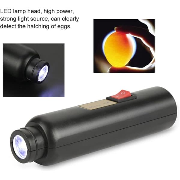 Eggtester - LED egglyser, mini opplyst inkubator