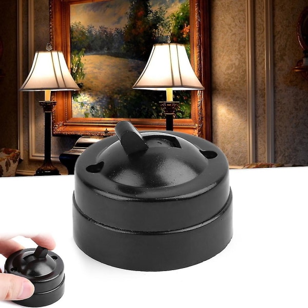 Retro Single-control Switch Surface Mounted Wall Light Button Old-fashioned