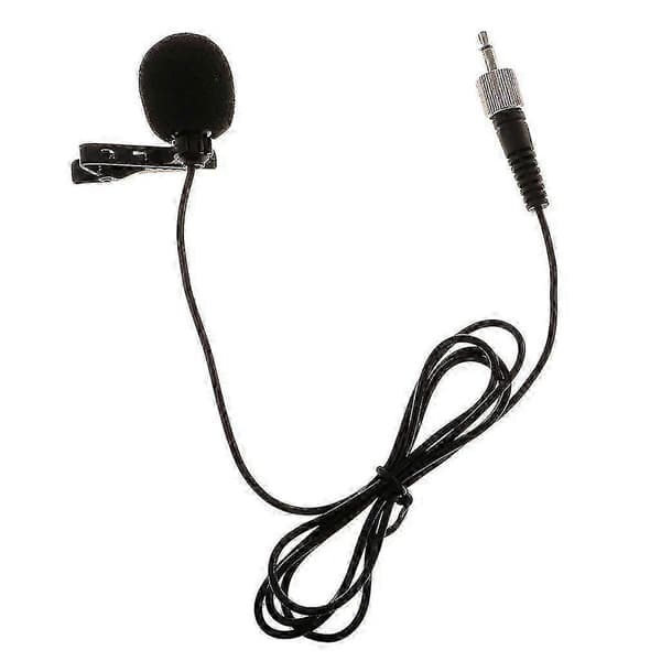 3,5 mm Lavalier Revers slipsenål Mikrofon Mic Til Sennheiser Sort