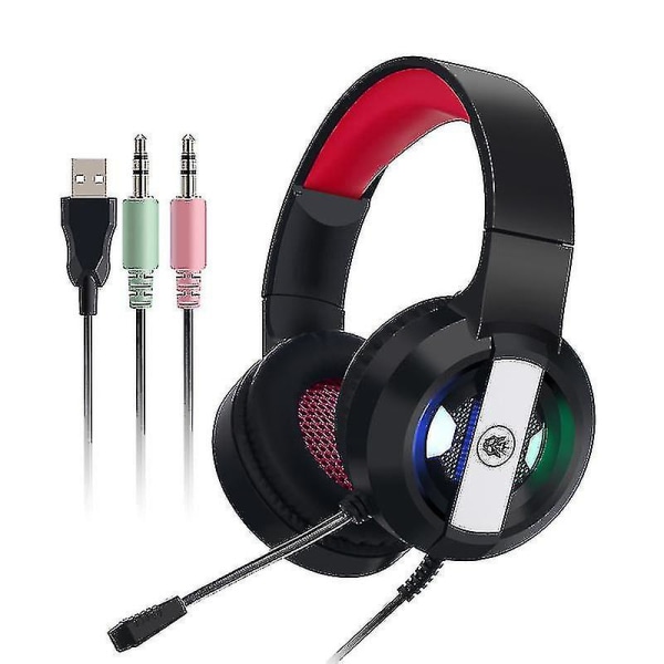 Gaming Headset Headset med 7.1 Surround Sound Stereo, Headset med støj C