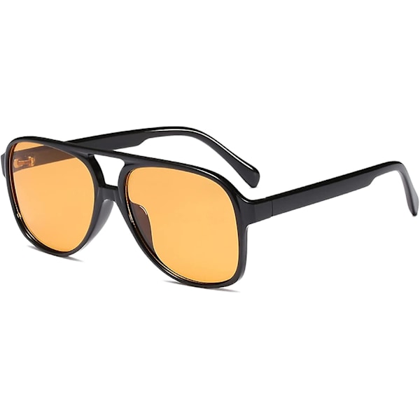 Dhrs Klassiska Vintage Aviator Solglasögon Kompatibla med Kvinnor Män Stor Ram Retro 70-tal Solglasögon
