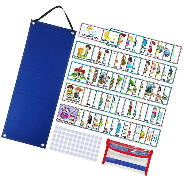 1 Set Children Daily Routine Chart Diy Visual Schedule Calendar Chart With Cards