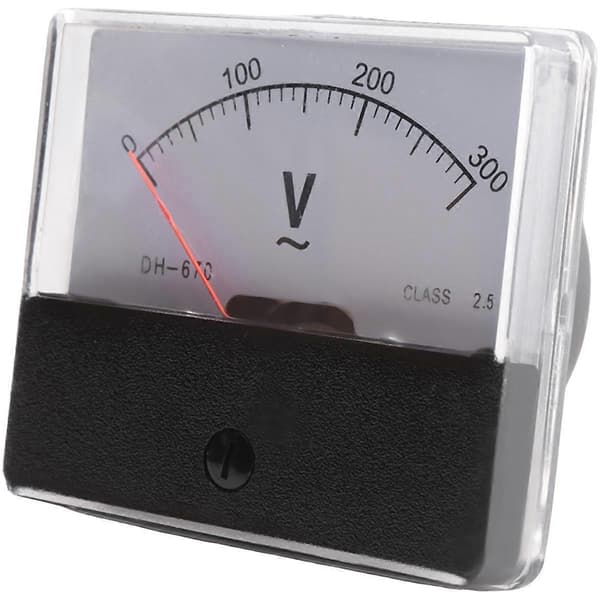 Rektangulær AC 0-300V Måler Analog Spenningspanel Voltmeter DH670