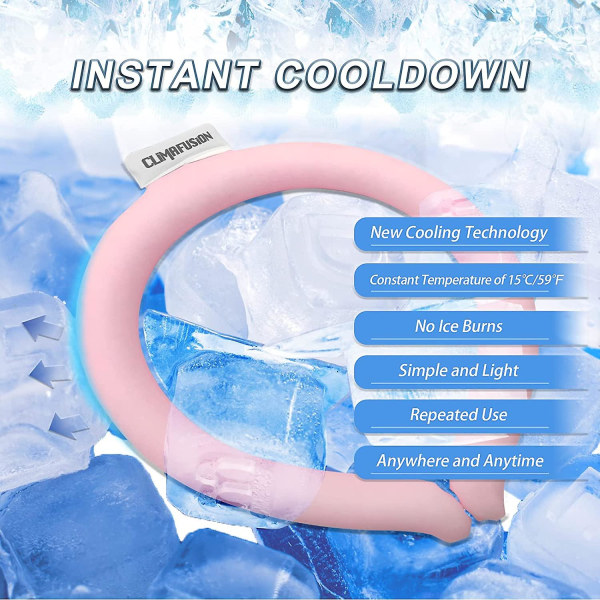 Hals kølering, hals kølerør, Bærbart kølerør Cool halsindpakning til ekstremt varm sommer kold ispakke gel