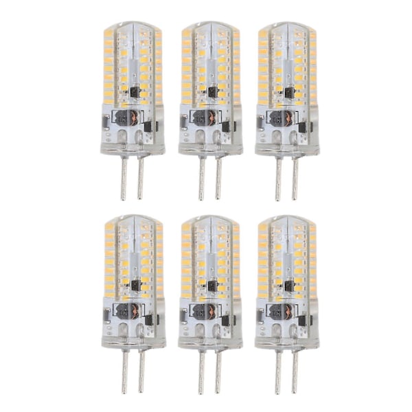 6 stk. GY6.35 LED Pærer 5W AC 12V Varmt Hvidt 2700 til 3000K Hvidt 6000 til 6500K 500LM 72LED Lyspærer til Hjem Kontor Varmt Hvidt