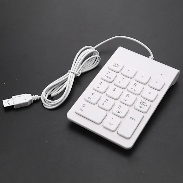 Mini USB-koblet numerisk tastatur 18 taster digitalt tastatur for regnskapsfører bærbar PC Windows