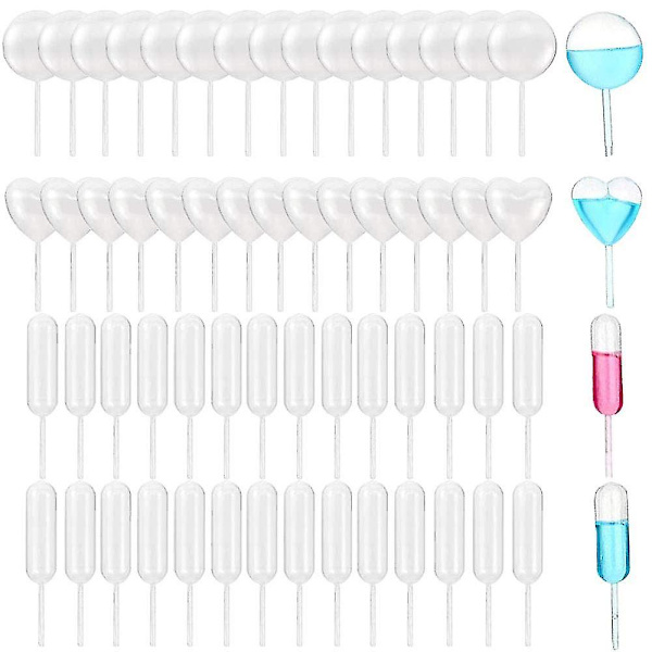 200 stk. Plastikpipetter til kager, 4 ml, engangs-pipetter, trykpipetter