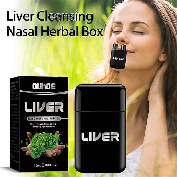 2x Gfouk Vegan Liver Cleaning nenän yrttilaatikko
