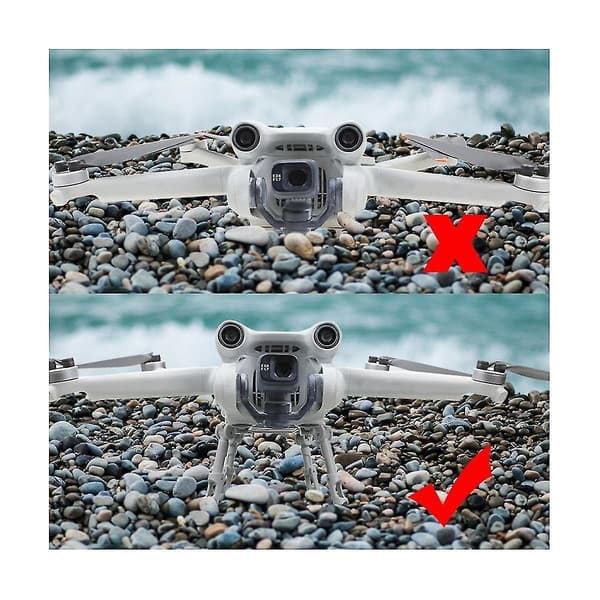 Protector Foldbart Landeudstyr til Mini 3 Pro / Mini 3 Flyvehøjde Benforlænger Hurtig Installation