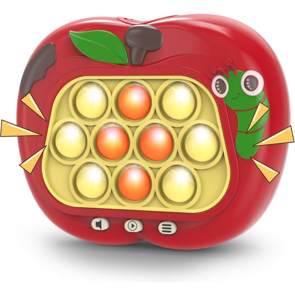 Light Up Fast Push Bubble Game Machine, Pop Fidget Toys Handheld Quick Push -peli, stress relief pulmapeli lapsille
