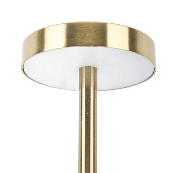 Laddbar LED-bordlampa 2000mAh Sladdlös Batteridriven Metall Sängbord USB-C Skrivbordslampa Bärbar 3 Lägen Dimbar Guld